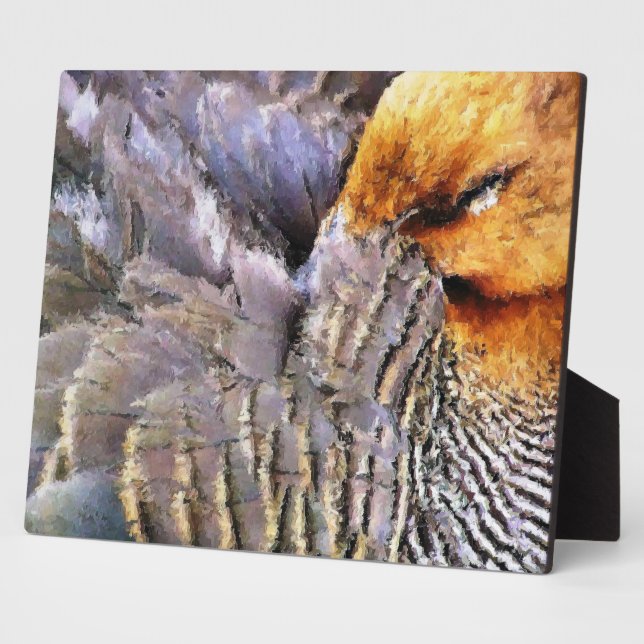 SLEEPING DUCK PLAQUE (Side)