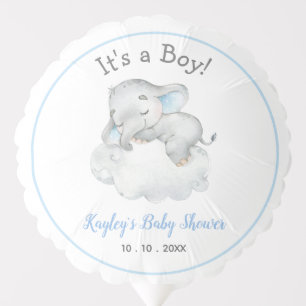 Sleeping Elephant Balloon (Boy Baby Shower)