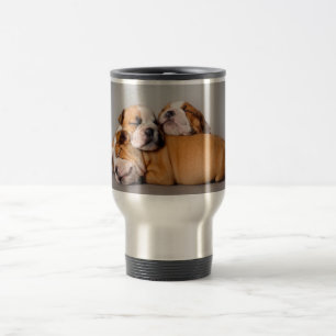Sleeping English bulldog Travel Mug