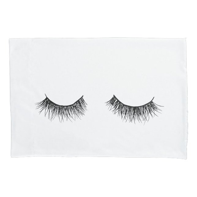 Sleeping Eyelash Pillow Case (Front)