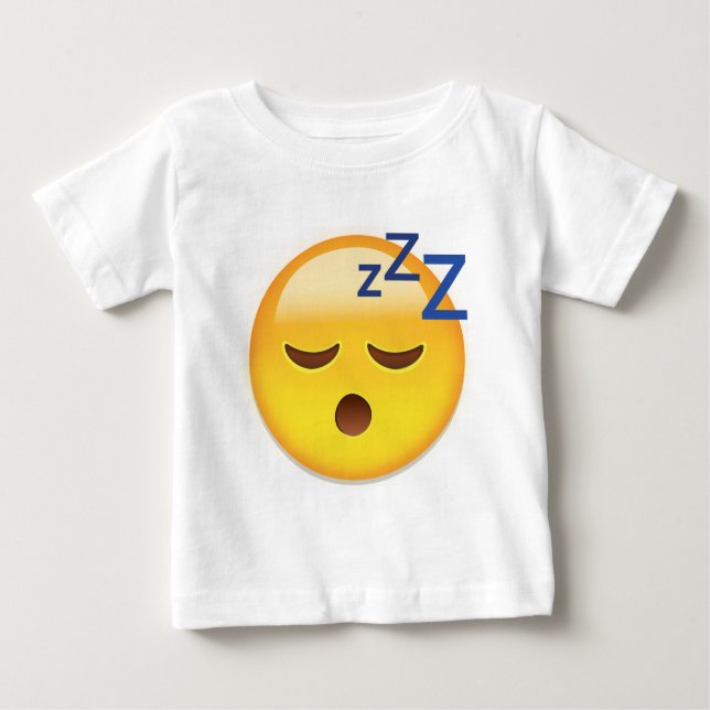 Sleeping Face Emoji Baby T-Shirt (Front)