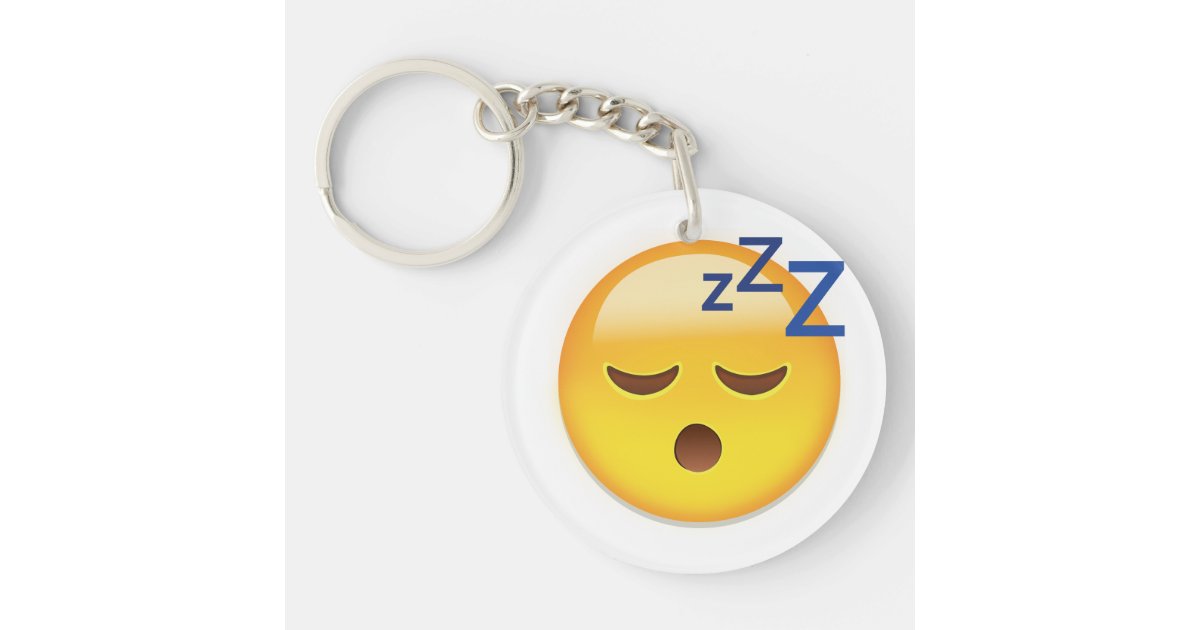 Sleeping Face Emoji Keychain Zazzle