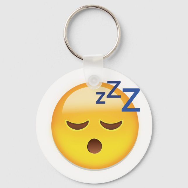 Sleeping Face Emoji Keychain (Front)