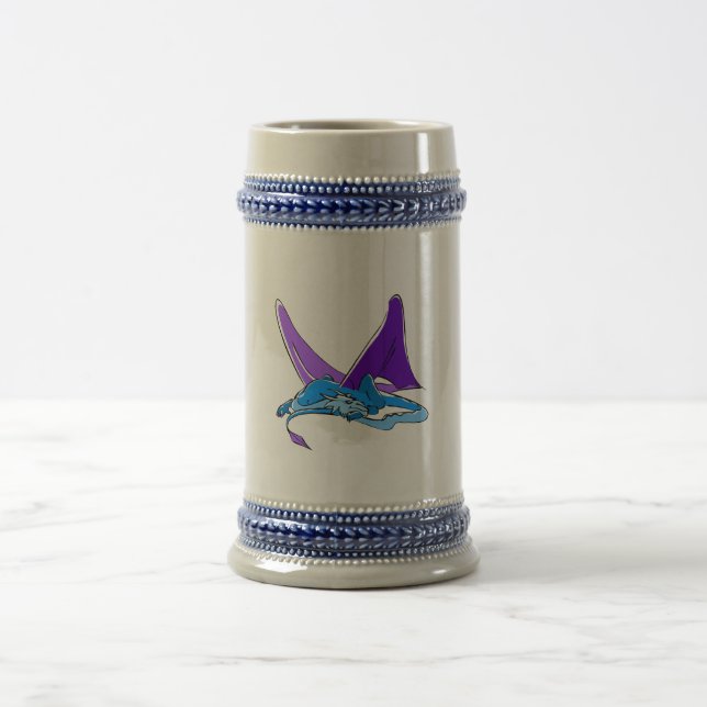 Sleeping Fantasy Dragon Beer Stein (Center)