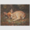 Sleeping Fawn Deer Painting Decoupage