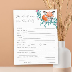 Sleeping fox - Baby predictions and advice 