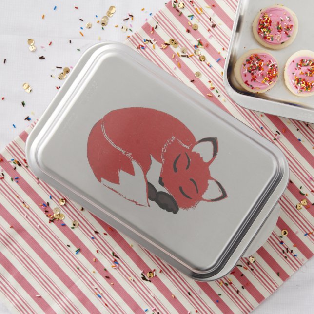 Sleeping Fox Cake Pan (In Situ)