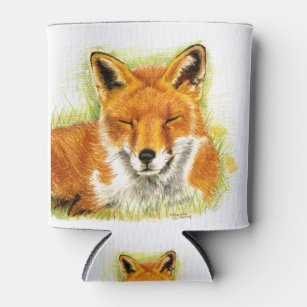 Fox in the Forest Can Cooler Wrap