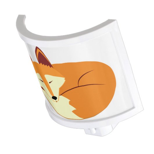 Sleeping Fox Cartoon Night Light (Angled)