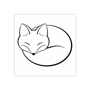 sleeping fox drawing