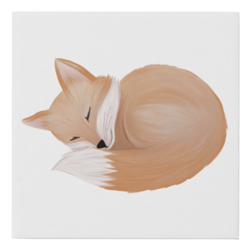 Sleeping Fox Wall Art