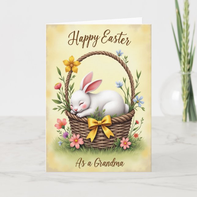 Sleeping Friend Springtime Card (Front)