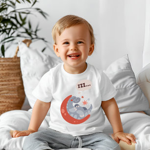 Sleeping funny kids dragon  baby T-Shirt