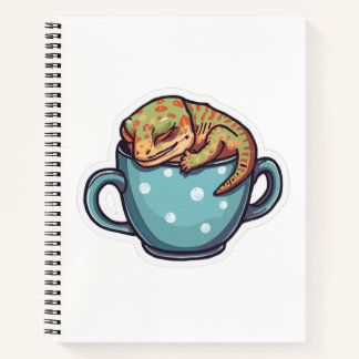 Sleeping gecko notebook