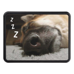 Sleeping German Shepherd Trailer Hitch Cover