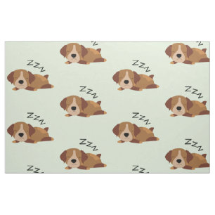 Sleeping German Shorthaired Pointer Dog Lover ZZZ Fabric