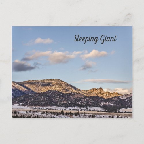 Sleeping Giant with a Blue Sky and Clouds Postcard