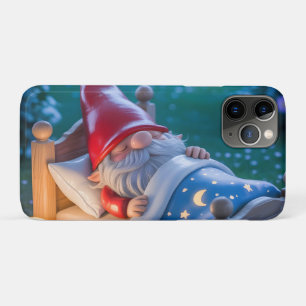 Sleeping Gnome in Nighttime Garden iPhone 11 Pro Case