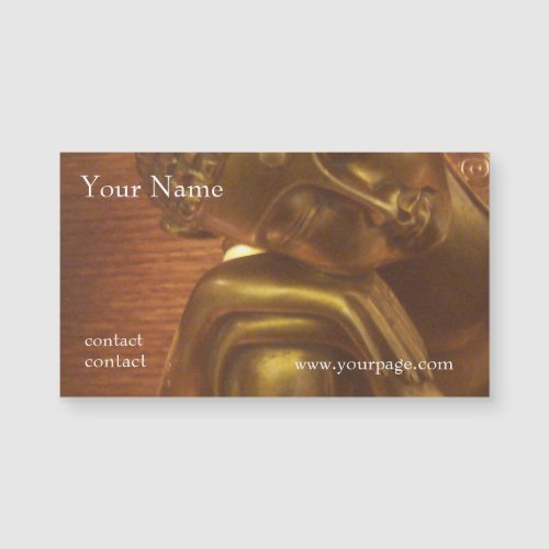 Sleeping  Golden Buddha _magnetic card