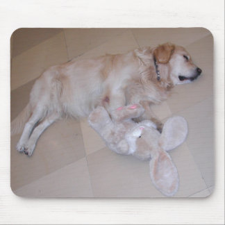 Sleeping Golden Retriever Mouse Pad