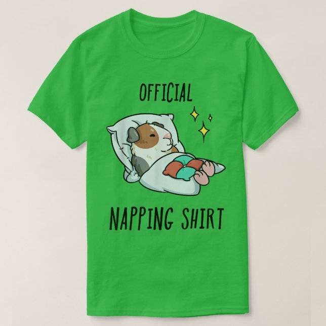 Sleeping Guinea pig Pajamas Sleepyhead  T-Shirt (Design Front)