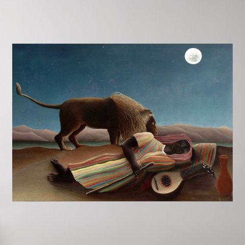 Sleeping Gypsy by Rousseau Poster