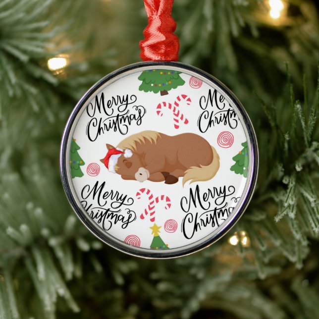 Sleeping Horses Christmas Ornament Keepsake (Tree)