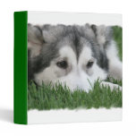 Sleeping Husky Dog Binder