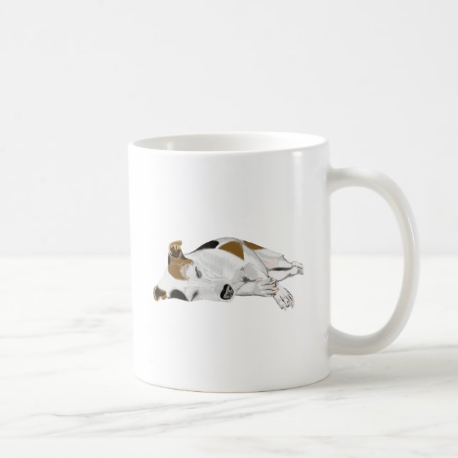 Sleeping Jack Russell Coffee Mug (Right)