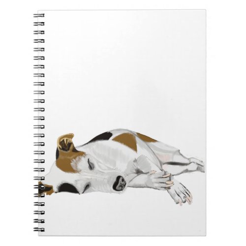 Sleeping Jack Russell Notebook