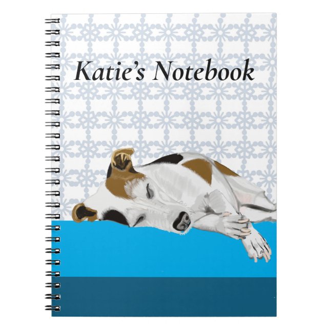 Sleeping Jack Russell Notebook (Front)