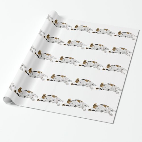 Sleeping Jack Russell Wrapping Paper