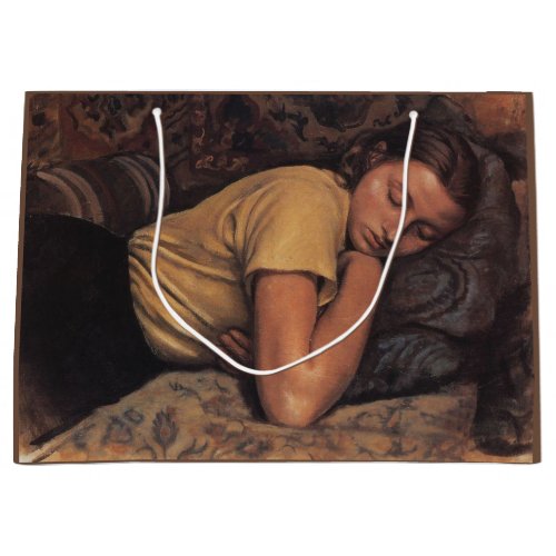 Sleeping Katya by Serebriakova Large Gift Bag