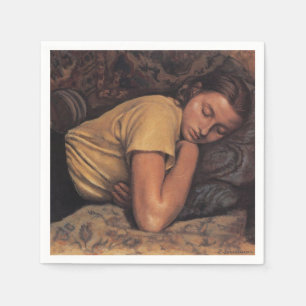 Sleeping Katya (by Serebriakova) Napkins