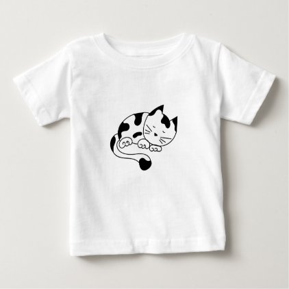 Sleeping Kitten Baby T-Shirt