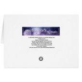 Sleeping Kitten Blank Greeting Card (Back Horizontal)