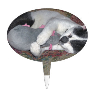 Sleeping Kitten Cake Topper