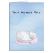 Sleeping Kitten Illustration (Front)