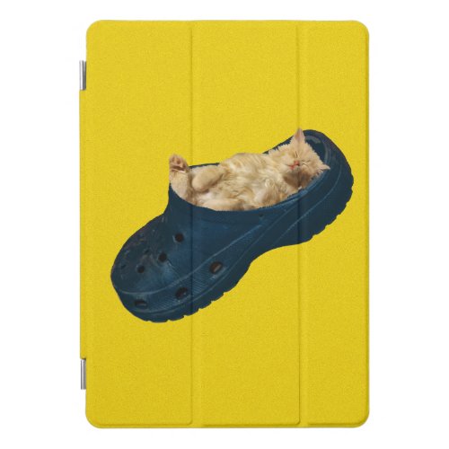 Sleeping Kitten In Croc Shoe iPad Case