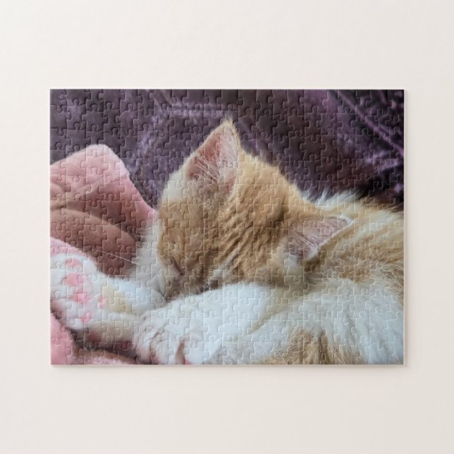 Sleeping Kitten Jigsaw Puzzle (Horizontal)