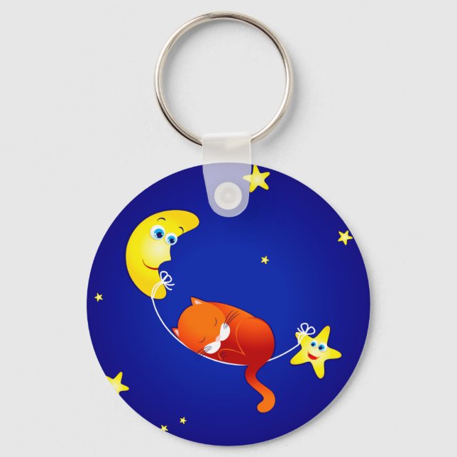 Sleeping kitten, keychain (Front)