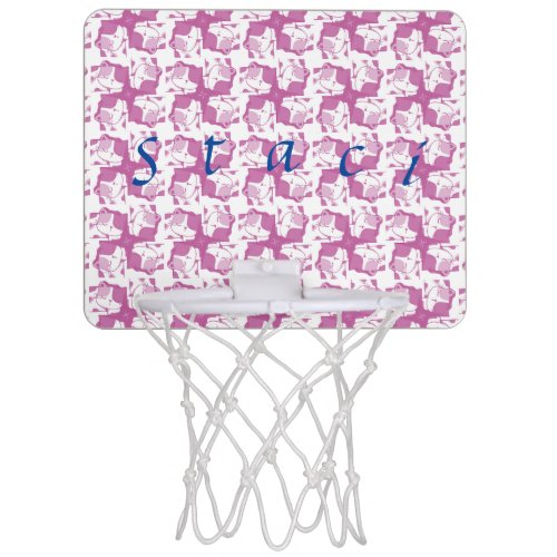 Sleeping Kitten Pink Pattern    Mini Basketball Ho Mini Basketball Hoop