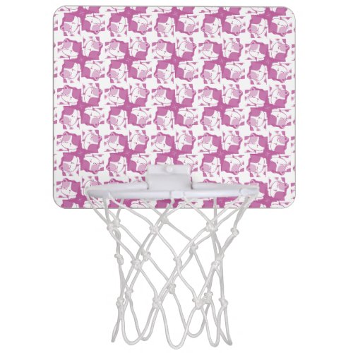 Sleeping Kitten Pink Pattern    Mini Basketball Hoop