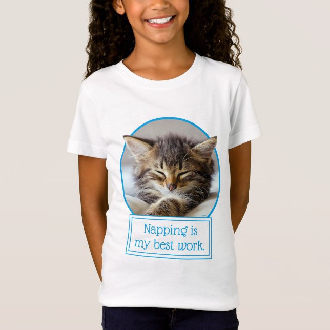 Sleeping Kitten T-Shirt (Front)