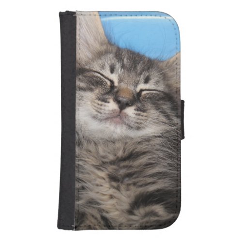 SLEEPING KITTEN WALLET PHONE CASE