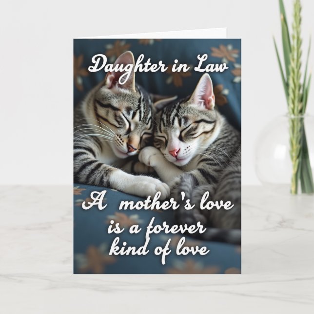 Sleeping Kittens Sweet Day Card (Front)