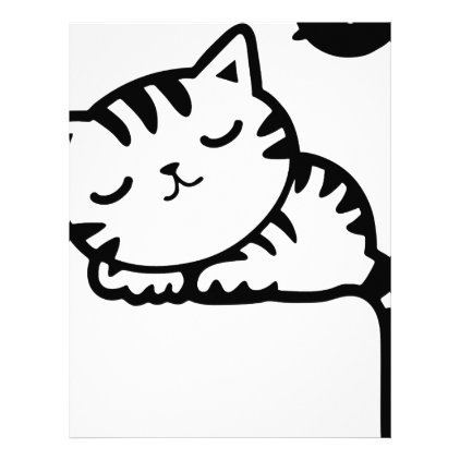 Sleeping Kitty Drawing Letterhead