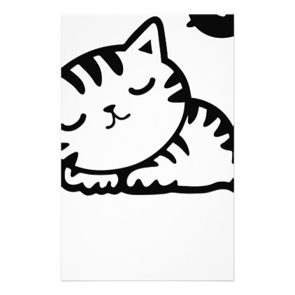 Sleeping Kitty Drawing Stationery