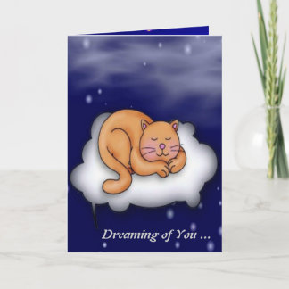 Sleeping Kitty Holiday Card