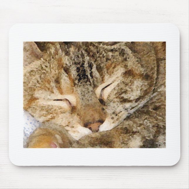 Sleeping Kitty Mousepad (Front)